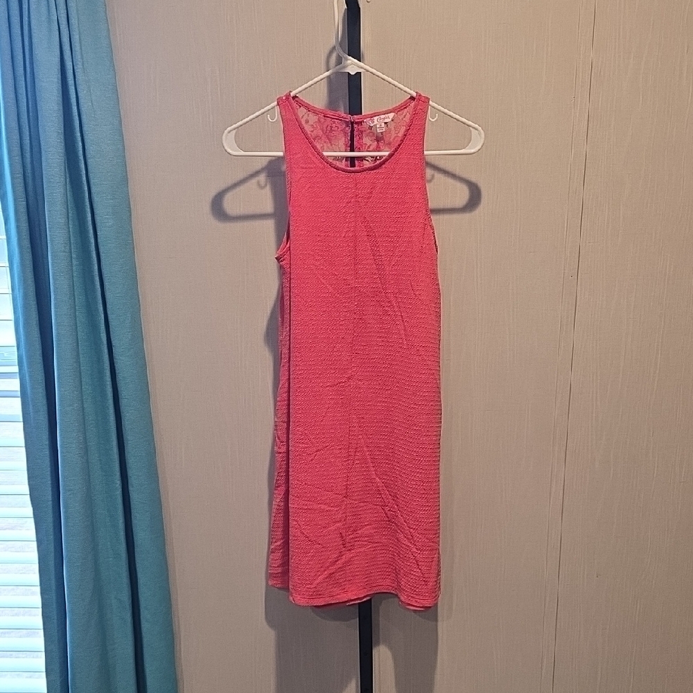 (J45) Candie's Coral Mini Dress Woman Sz S